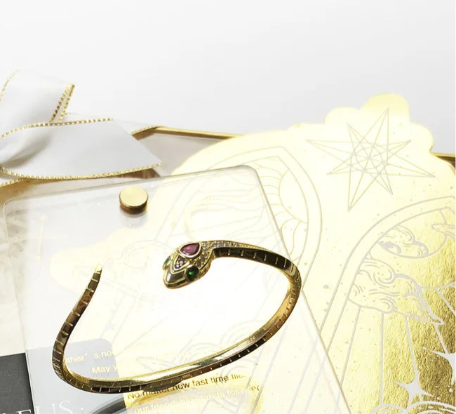 Bohemian Golden Snake Bangle